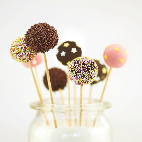 Bastoncino tondo in legno per pop cake  H95mm
