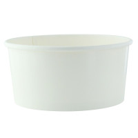 Insalatiera "Buckaty" multiuso, tonda in cartone bianco   H75mm 940ml