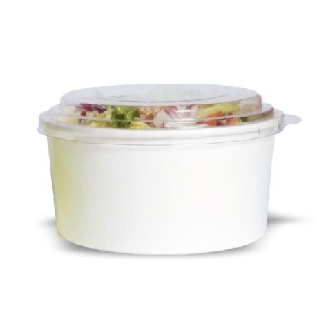 Insalatiera "Buckaty" multiuso, tonda in cartone bianco   H75mm 940ml