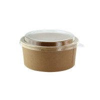 Insalatiera "Buckaty" multiuso, tonda in cartone kraft  H64mm 750ml