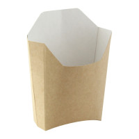 Tasca per patatine fritte in cartone kraft  115x90mm H110mm
