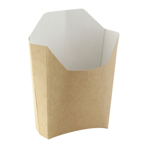 Tasca per patatine fritte in cartone kraft  115x90mm H110mm