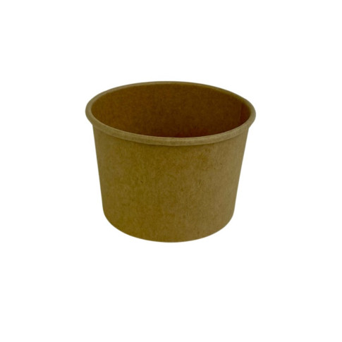 Contenitore in cartone kraft kraft per alimenti caldi e freddi  H50mm 134ml