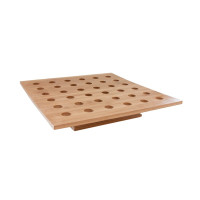 Supporto in bambù a 36 fori per coni 400x400mm H85mm