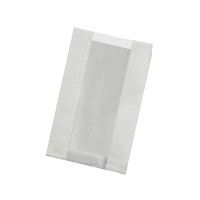 Sacchetto in carta kraft antiunto con finestra in PP (C/PAP81 + PP5) 220x140mm H60mm