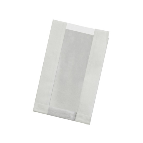 Sacchetto in carta kraft antiunto con finestra in PP (C/PAP81 + PP5) 220x140mm H60mm