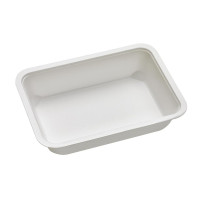 Vaschetta sigillabile in polpa di canna da zucchero 190x137mm H40mm 750ml