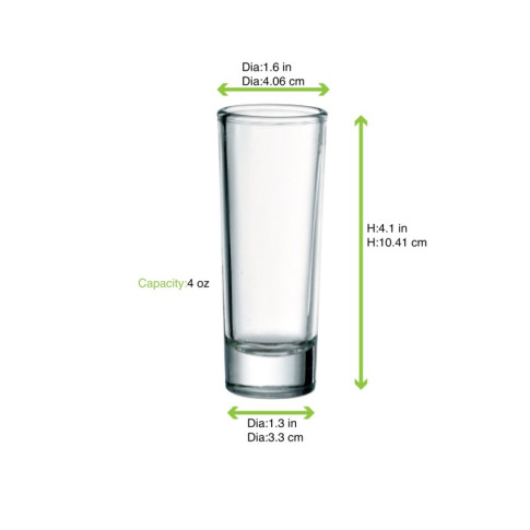 Bicchiere da shot cilindrico  H104mm 60ml