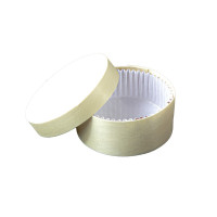 Scatola rotonda in legno misto FSC + carta da forno  H42mm 200ml