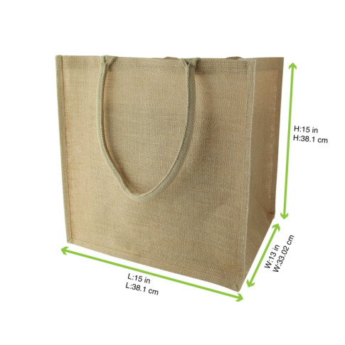 Borsa tote in iuta 380x330mm H380mm