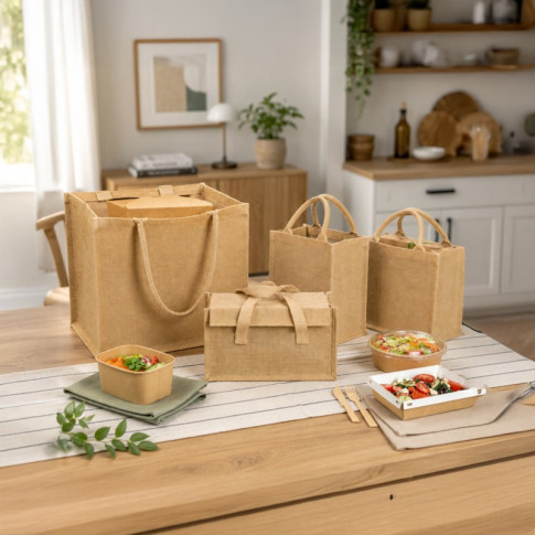 Borsa tote in iuta 380x330mm H380mm