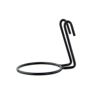 Porta contenitore in metallo nero  H70mm