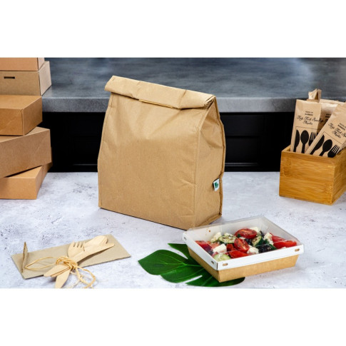 Borsa da pranzo isotermica con chiusura in velcro 245x120mm H350mm