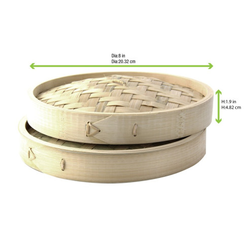 Coperchio in bambù per vaporiera (FOR50)  H42mm