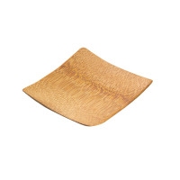 Piattino quadrato in bambù liscio "Krabi" 60x60mm