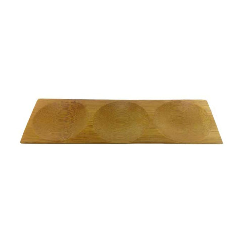 Piatto  in bambù a 3 scomparti "Patong" 180x60mm H10mm