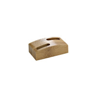 Mini supporto "Shani" in bambù per 2 stecchini  60x35mm H20mm
