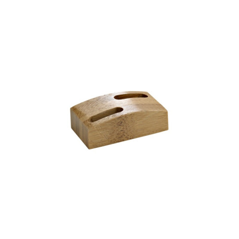 Mini supporto "Shani" in bambù per 2 stecchini  60x35mm H20mm