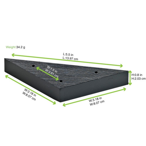 Supporto Sima in bambù per 3 stecchini (FOR50) 140x80mm H20mm