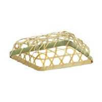 Base rotonda in bambù intrecciato 130x130mm H30mm