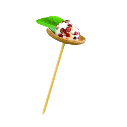 Stecchino Thani in bambù con piatino sospeso (FOR50)  H93mm