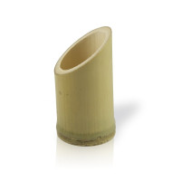 Tubo di bambù taglio obliquo"Asahi"   H90mm 60ml
