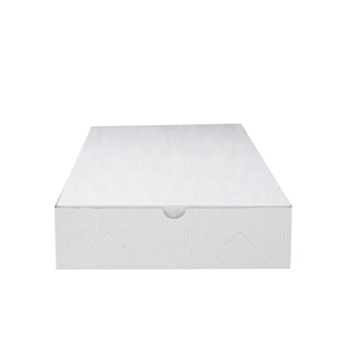 Scatola vassoio in cartone bianco 280x190mm H60mm