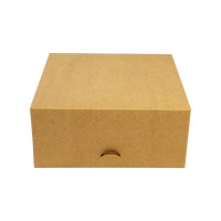 Scatola da pasticceria in cartone kraft 180x180mm H80mm