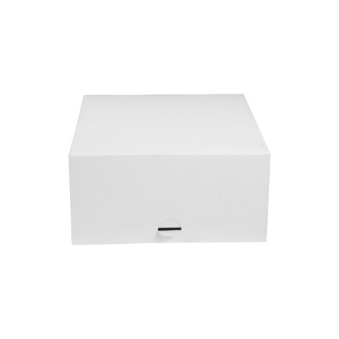 Scatola da pasticceria in cartone bianco 203x203mm H100mm