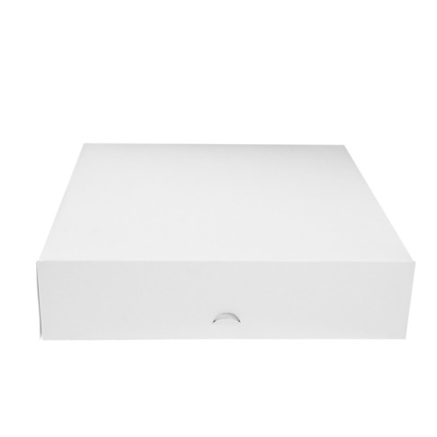 Scatola da pasticceria in cartone bianco 322x320mm H82mm