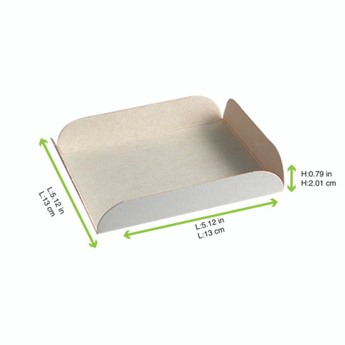 Quadrato sottotorta in cartone bianco con alette 170x170mm H10mm