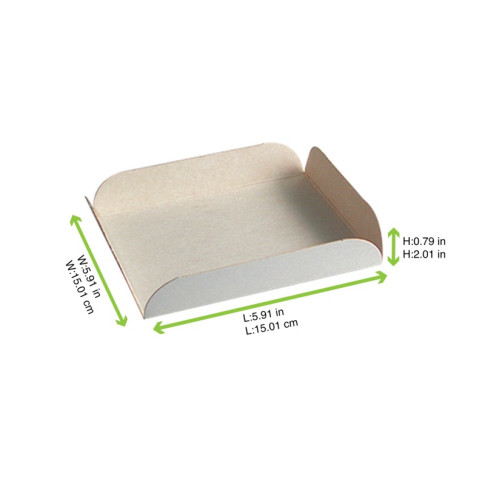 Quadrato sottotorta in cartone bianco con alette 190x190mm H20mm