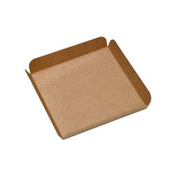 Quadrato sottotorta in cartone kraft con alette 210x210mm H20mm