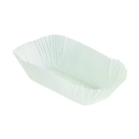 Pirottino ovale in carta da forno bianca  235x235mm H50mm