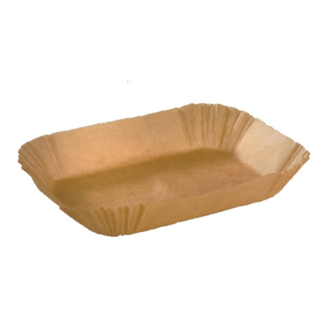Pirottino ovale in carta da forno scura siliconata 155x75mm H57mm