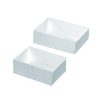 Scatola da pasticceria in cartone kraft senza coperchio 200x130mm H50mm