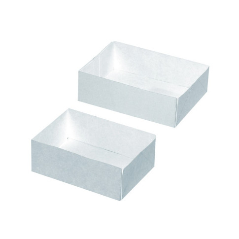 Scatola da pasticceria in cartone kraft senza coperchio 200x130mm H50mm