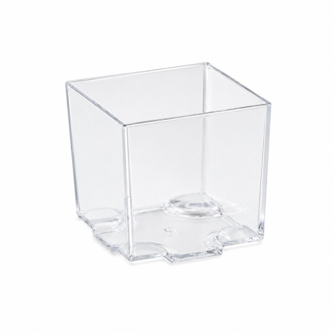 Contenitore fingerfood  "Kara" in PS trasparente 45x45mm H43mm 60ml