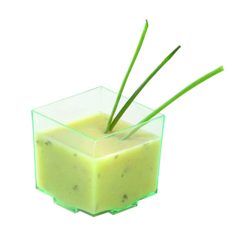 Contenitore fingerfood  "Kara" in PS trasparente 45x45mm H43mm 60ml