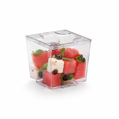 Coperchio in plastica per piattino fingerfood Kara (PS6) 55x55mm H2mm