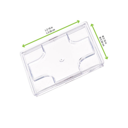 Coperchio in plastica per piattino fingerfood Kara (PS6) 55x55mm H2mm