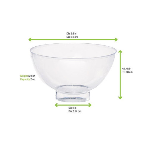 “MILO” Coppetta Trasparente.  H34mm 90ml