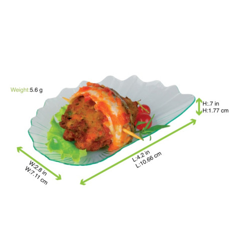 Piattino fingerfood "Titos" in PS 105x70mm