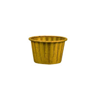 Coppetta in carta marrone plissettata anche per cottura in forno  H28mm 30ml