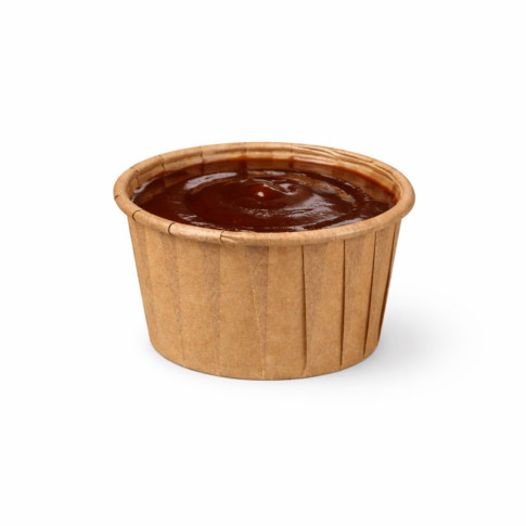 Coppetta in carta marrone plissettata anche per cottura in forno  H35mm 60ml
