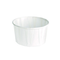 Coppetta in carta bianca plissettata anche per cottura in forno  H40mm 95ml