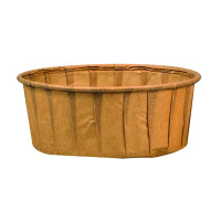 Coppetta in carta marrone plissettata anche per cottura in forno  H30mm 120ml