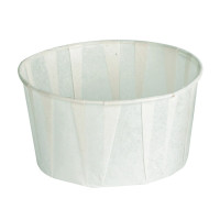 Coppetta in carta bianca plissettata anche per cottura in forno  H40mm 150ml