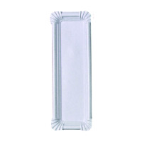Piatto in cartone riciclato bianco 230x80mm
