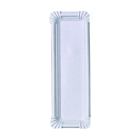 Piatto in cartone riciclato bianco 230x80mm